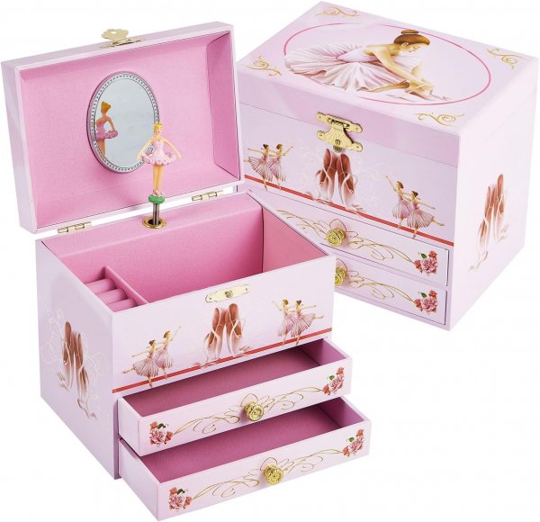 Girl's Ballerina Musical Jewelry Box