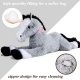 Giant Horse Stuffed Animal - Gray