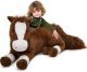 Giant Realistic Horse Stuffed Animal - Chocolate