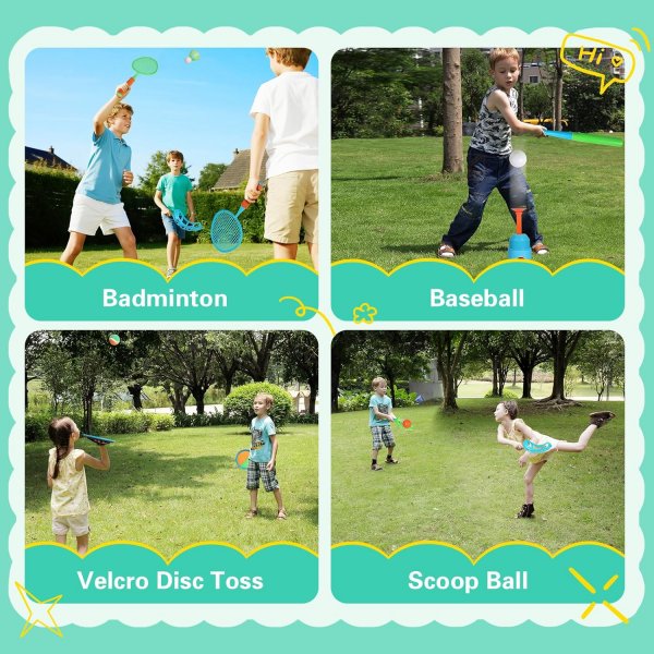 Kids-8-in-1 Fun Outdoor Kids Sports